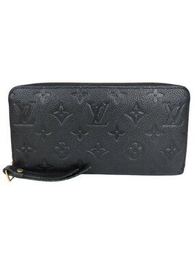 Louis Vuitton Wallet Zippy Monogram Empreinte Noir Daily Use Simple